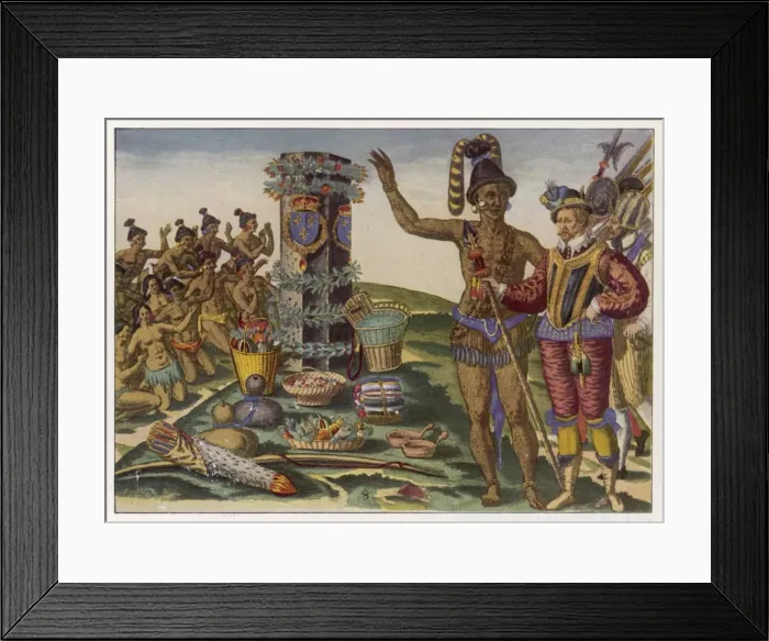 Framed Print : Adorning Ribault Column Framed Print : Adorning Ribault Column