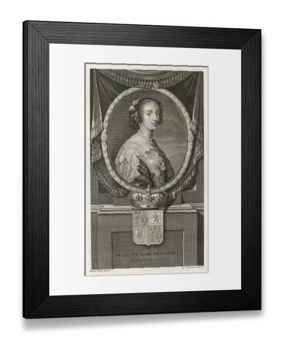Framed Print : Henrietta Maria / Werff Framed Print : Henrietta Maria / Werff