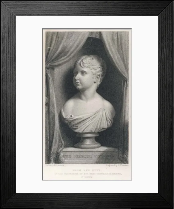 Framed Print : Victoria, Bust as Child Framed Print : Victoria, Bust as Child