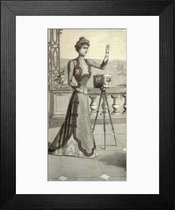 Framed Print : Lady Photographer Framed Print : Lady Photographer