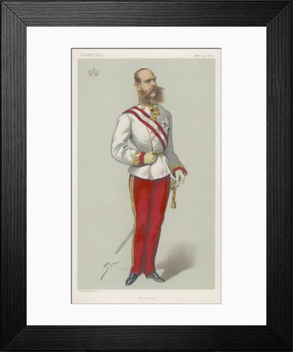 Framed Print : Franz Joseph / Vfair 1877 Framed Print : Franz Joseph / Vfair 1877