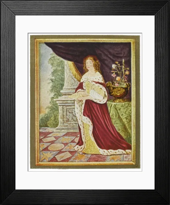 Framed Print : Luise Henriette / Miniatur Framed Print : Luise Henriette / Miniatur