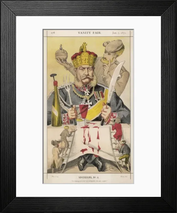 Framed Print : Wilhelm I / Vfair 1871 Framed Print : Wilhelm I / Vfair 1871