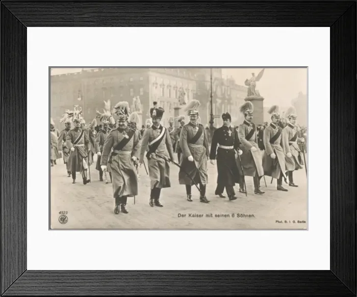 Framed Print : Wilhelm Ii / Six Sons Framed Print : Wilhelm Ii / Six Sons