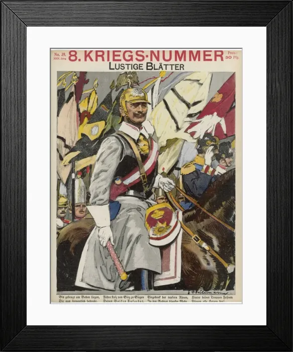 Framed Print : Wilhelm Ii / Lust Blatter Framed Print : Wilhelm Ii / Lust Blatter