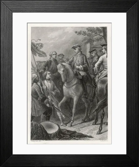Framed Print : Louis XV at Fontenoy Framed Print : Louis XV at Fontenoy