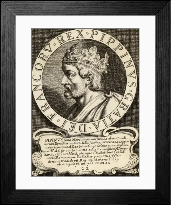 Framed Print : Pepin, French Royalty Framed Print : Pepin, French Royalty
