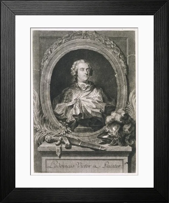 Framed Print : Louis Xv, French Royalty Framed Print : Louis Xv, French Royalty
