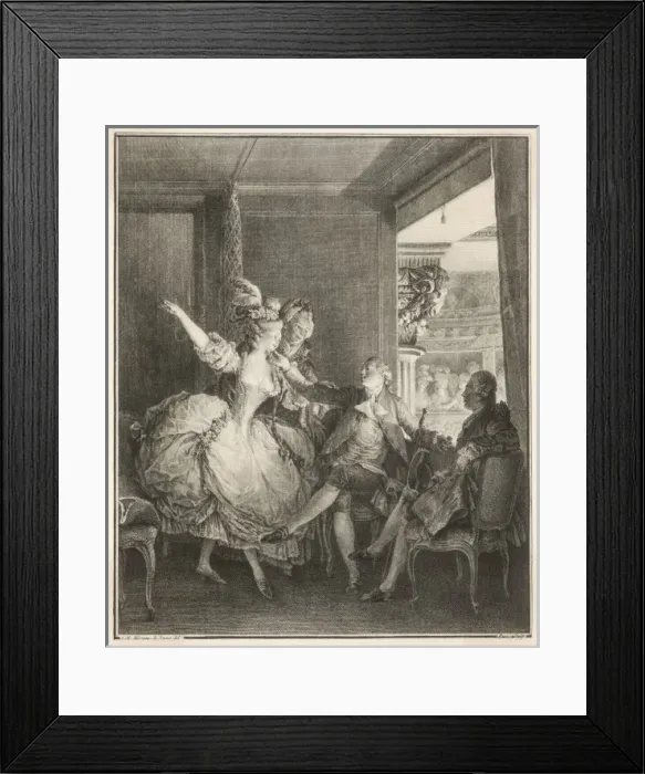 Framed Print : Theatre Going 18th Cent Framed Print : Theatre Going 18th Cent