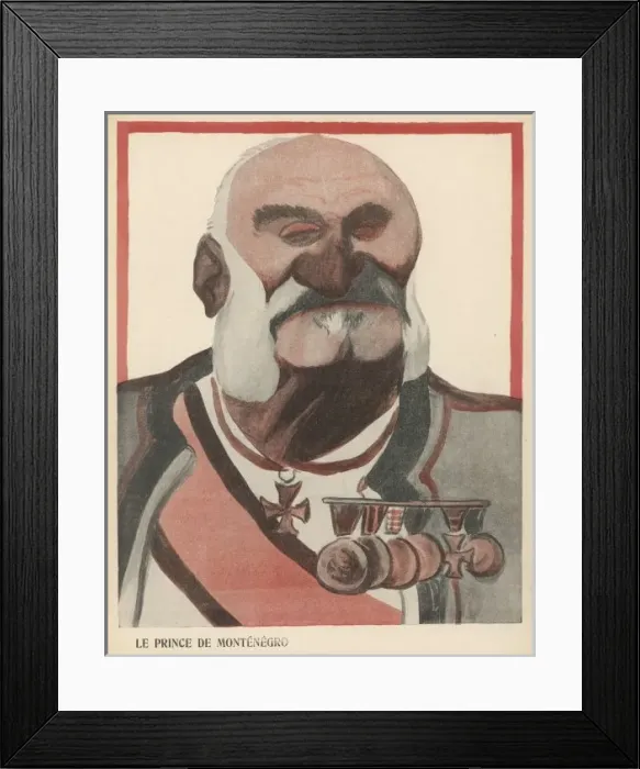 Framed Print : Nikola I / Montenegro 1903 Framed Print : Nikola I / Montenegro 1903