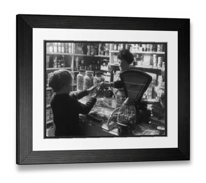 Framed Print : Village Shop 1960S Framed Print : Village Shop 1960S