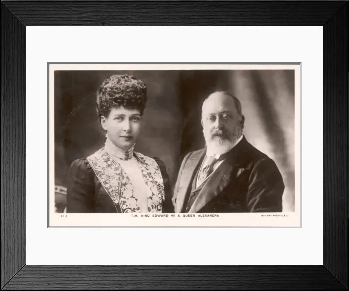Framed Print : Edward Vii / Alexandra Framed Print : Edward Vii / Alexandra