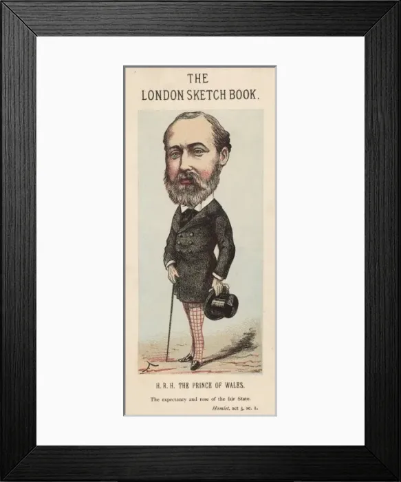 Framed Print : Edward Vii / Faustin 1874 Framed Print : Edward Vii / Faustin 1874