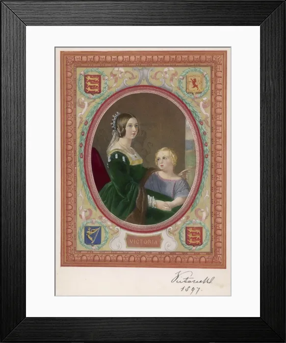 Framed Print : Edward Vii / Mother 1847 Framed Print : Edward Vii / Mother 1847