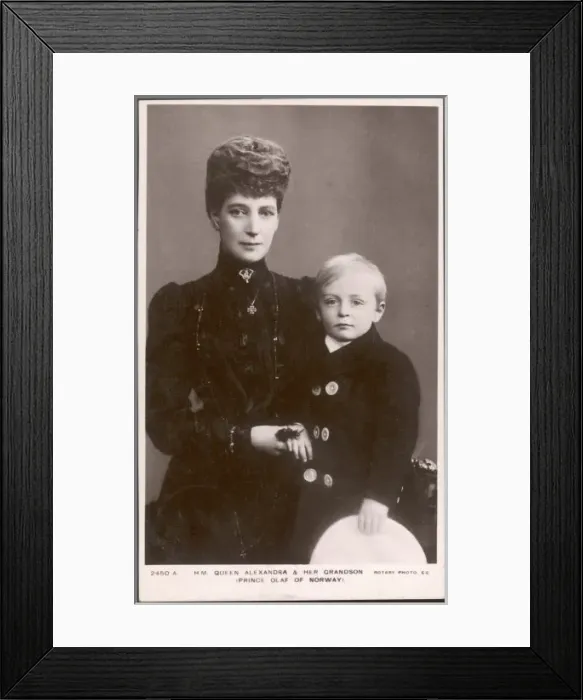 Framed Print : Alexandra / Olaf Postcard Framed Print : Alexandra / Olaf Postcard