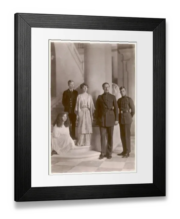 Framed Print : Albert I / Belgium / Postcd Framed Print : Albert I / Belgium / Postcd