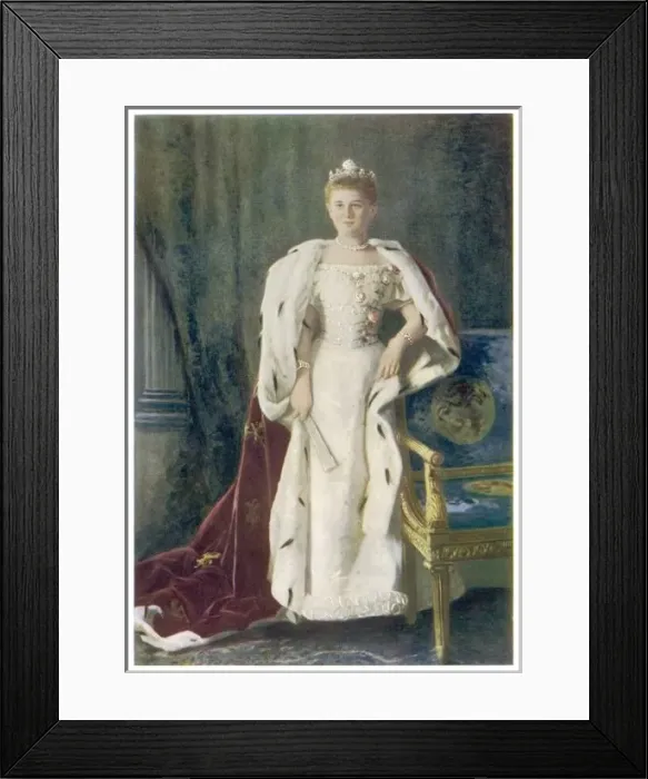 Framed Print : Wilhelmina / Dutch / 1901 Framed Print : Wilhelmina / Dutch / 1901