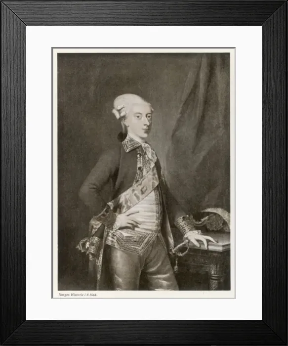 Framed Print : Christian Vii / Danish Roy Framed Print : Christian Vii / Danish Roy