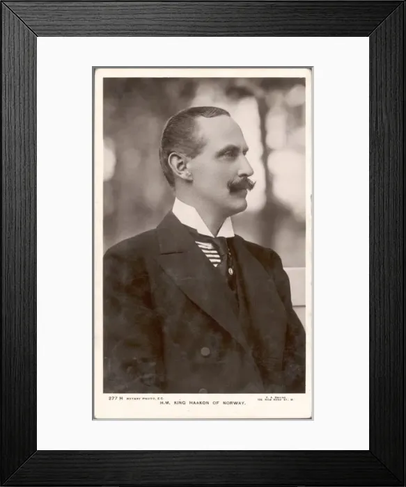 Framed Print : Haakon Vii / Norway / 1913 Framed Print : Haakon Vii / Norway / 1913