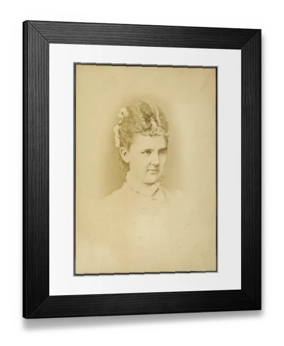 Framed Print : Wilhelmina / Dutch / Sepia P Framed Print : Wilhelmina / Dutch / Sepia P