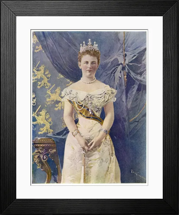 Framed Print : Wilhelmina / Dutch / Graphic Framed Print : Wilhelmina / Dutch / Graphic