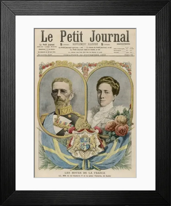 Framed Print : Gustav V / Sweden / Pj 1908 Framed Print : Gustav V / Sweden / Pj 1908