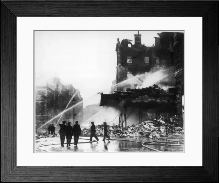 Framed Print : Piccadilly Bombed Framed Print : Piccadilly Bombed