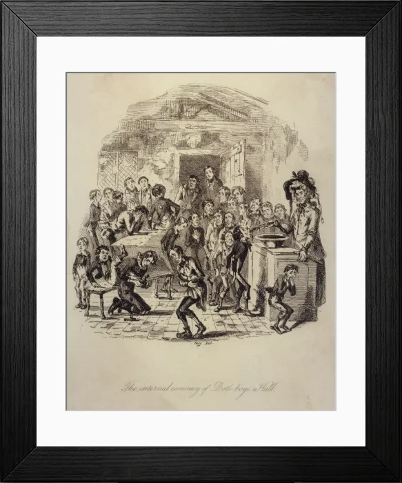 Framed Print : Dotheboys Hall / Dickens Framed Print : Dotheboys Hall / Dickens