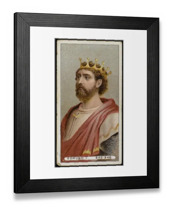 Framed Print : Edmund I / Cig Card Framed Print : Edmund I / Cig Card