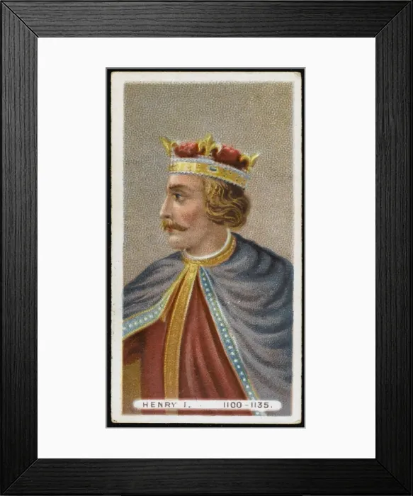 Framed Print : Henry I / Cig Card Framed Print : Henry I / Cig Card