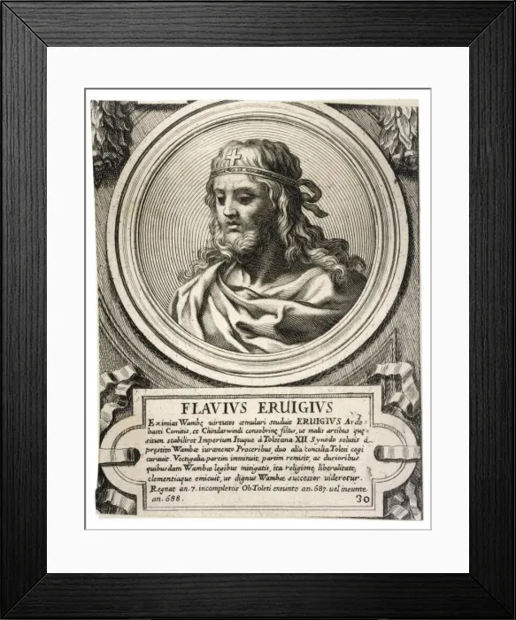 Framed Print : Ervigius / Visigothic King Framed Print : Ervigius / Visigothic King