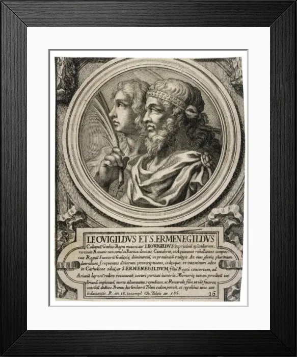 Framed Print : Leovigild & Ermengild Framed Print : Leovigild & Ermengild