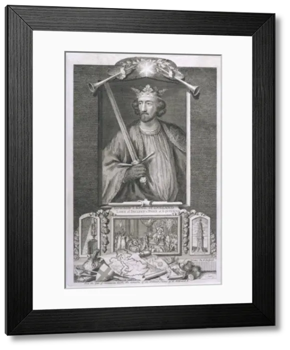 Framed Print : Edward I / Vertue Framed Print : Edward I / Vertue