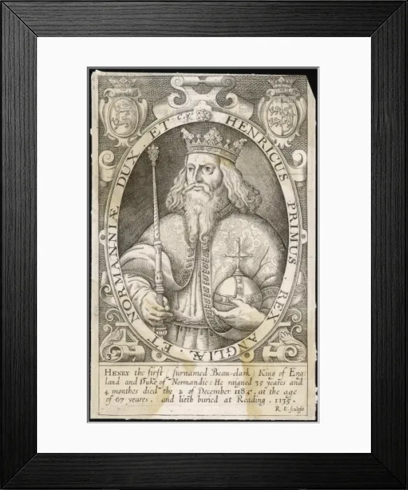 Framed Print : Henry I / Oval / Re Eng Framed Print : Henry I / Oval / Re Eng