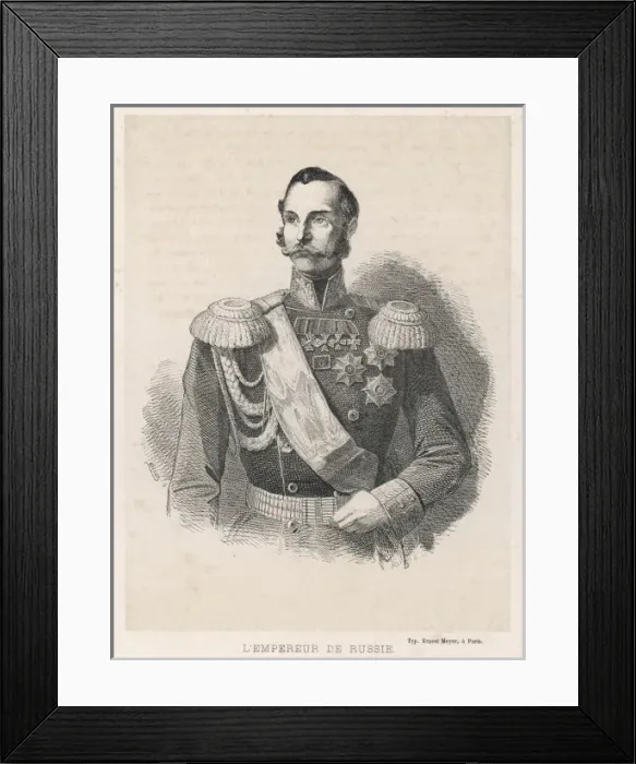 Framed Print : Tsar Alexander Ii / Cillot Framed Print : Tsar Alexander Ii / Cillot