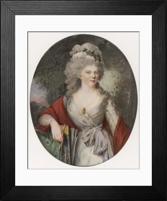 Framed Print : Maria Feodorovna / Miniatu Framed Print : Maria Feodorovna / Miniatu