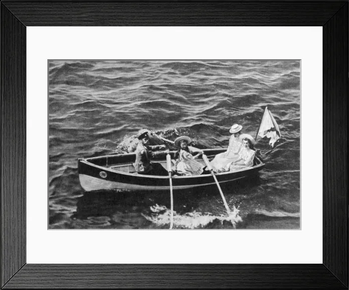 Framed Print : Nicolas Ii / Family / Cowes Framed Print : Nicolas Ii / Family / Cowes