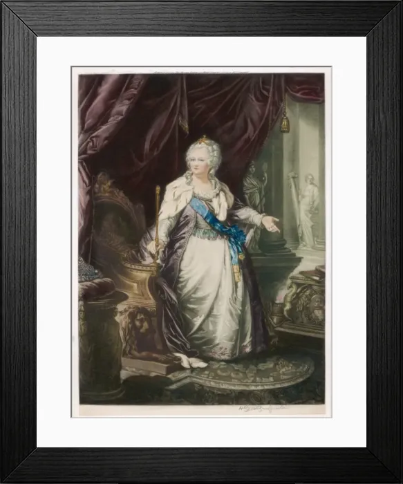 Framed Print : Catherine Ii / Anon Colour Framed Print : Catherine Ii / Anon Colour