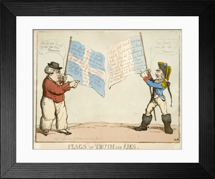 Framed Print : Flags of Truth & Lies Framed Print : Flags of Truth & Lies