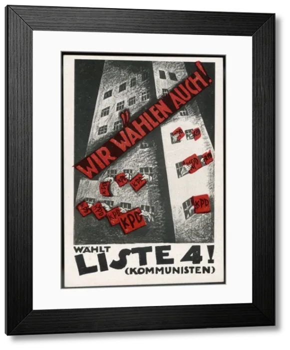 Framed Print : Kpd Poster 1924 Framed Print : Kpd Poster 1924