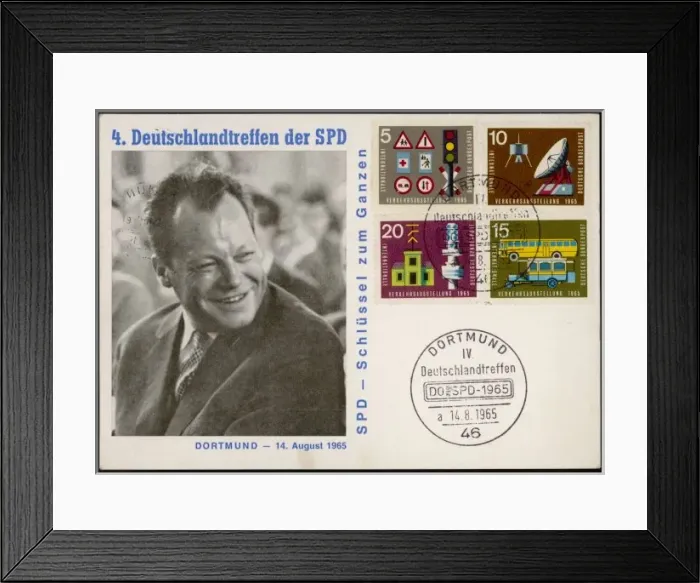Framed Print : Willy Brandt 1965 Framed Print : Willy Brandt 1965