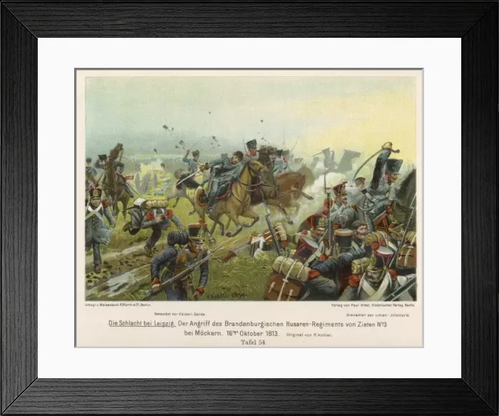 Framed Print : Battle Scene 1813 Framed Print : Battle Scene 1813