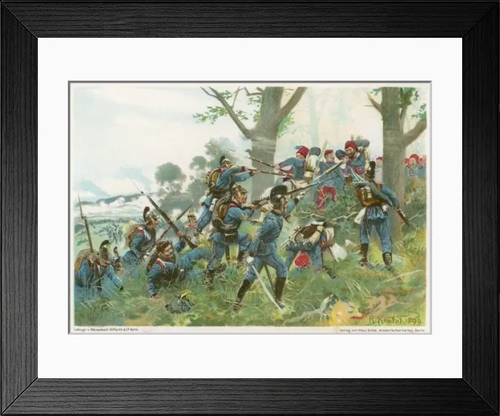 Framed Print : Battle of Worth 1870 Framed Print : Battle of Worth 1870