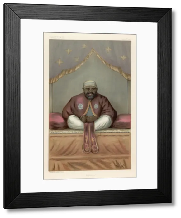 Framed Print : Menelik Ii / Ethiopia / Vf Framed Print : Menelik Ii / Ethiopia / Vf