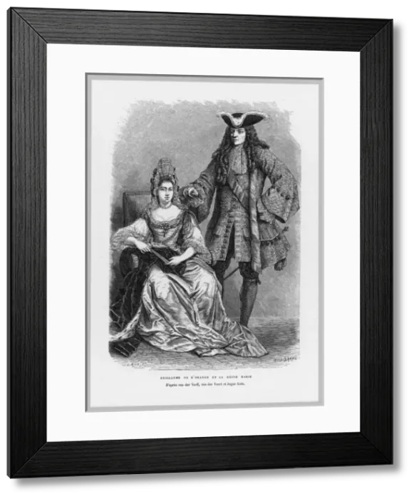 Framed Print : William Iii / Mary / Voort Framed Print : William Iii / Mary / Voort