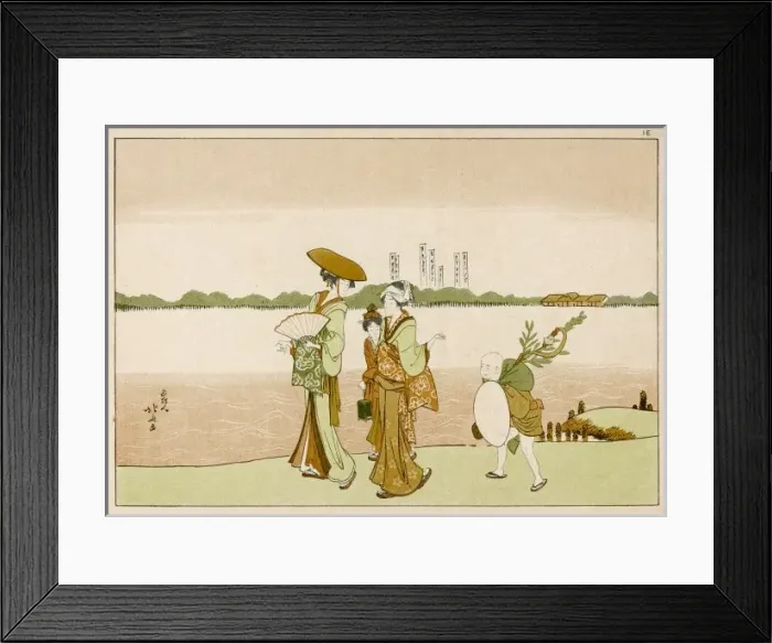 Framed Print : Social / Japan / Widow 18C Framed Print : Social / Japan / Widow 18C