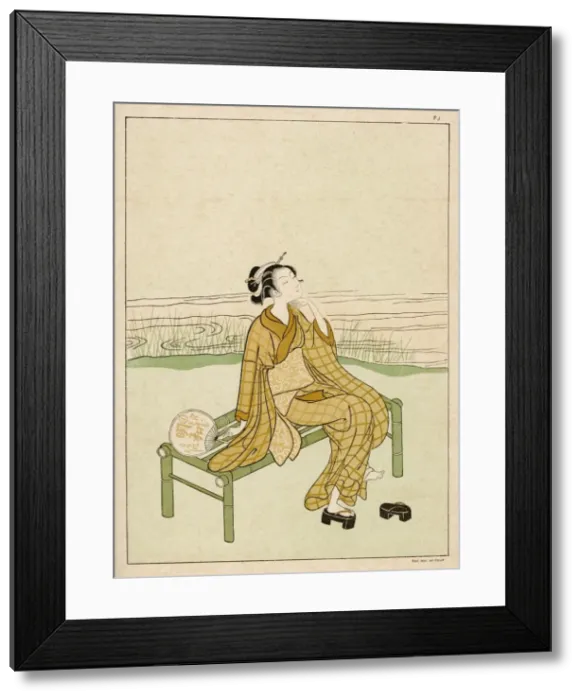 Framed Print : Racial / Japanese Girl 18C Framed Print : Racial / Japanese Girl 18C