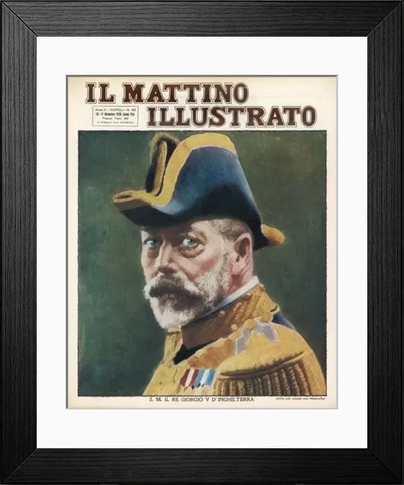 Framed Print : George V / Mattino 1928 Framed Print : George V / Mattino 1928