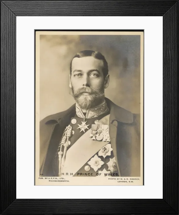 Framed Print : George V / Postcard Pow Framed Print : George V / Postcard Pow