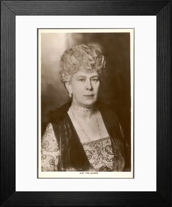 Framed Print : Queen Mary / Postcard E&f Framed Print : Queen Mary / Postcard E&f